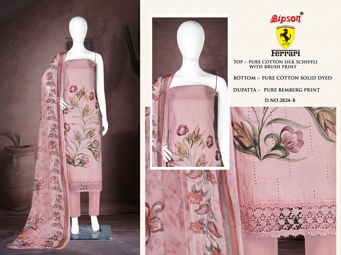 Ferrari 2824 By Bipson Cotton Silk Dress Material Wholesale Shop In Surat
